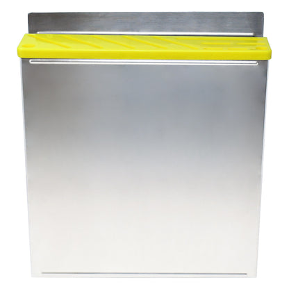 Omcan 12937 Stainless Steel Knife Rack with Yellow Plastic Insert