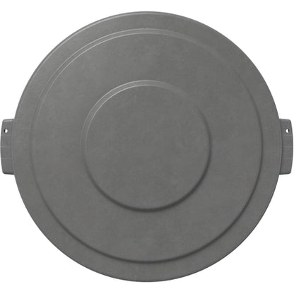 Sparta 84103323 32 Gallon Gray Round Polyethylene Bronco Waste Bin Trash Container Lid