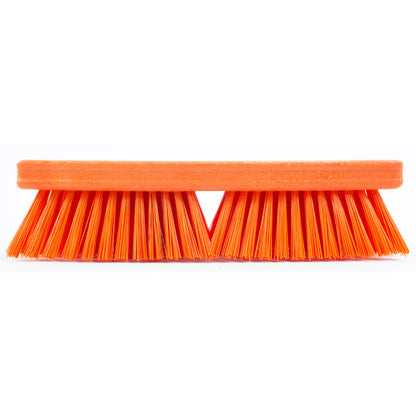 Carlisle 41722EC24 10" Orange Sparta Color Coded Deck Scrub Brush