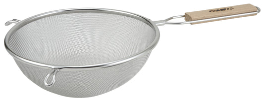 Winco MS3A-8S 8" Single Stainless Steel Fine Mesh Strainer