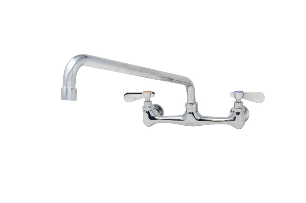 Omcan 47819 Splash Mounted Faucet with 16" Swing Spout and 8" Centers