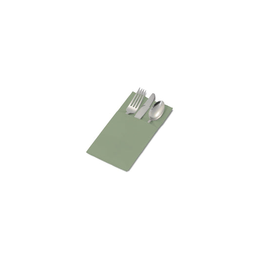 Dinex DX6999PF0184 17" x 17" White Sage Color Pocketfold Napkin