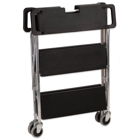Carlisle SBC152103 15" x 21" Black Polyethylene Fold 'N Go Cart