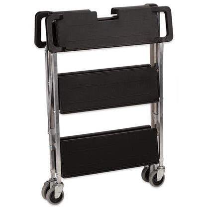 Carlisle SBC152103 15" x 21" Black Polyethylene Fold 'N Go Cart