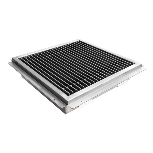 Omcan 44612 18" x 18" Floor Drain with Stainless Steel Grating Bar