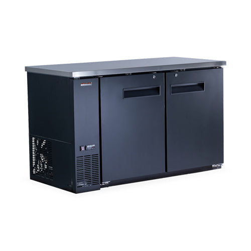 New Air NBB-60-SB 60" Black Swing Door Back Bar Cooler