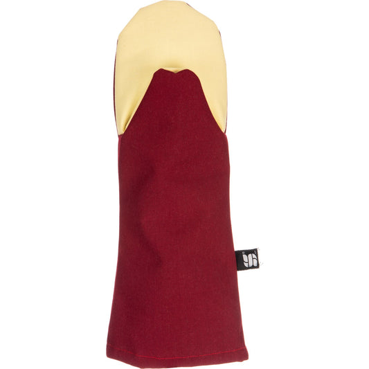 San Jamar KT0115K 15" Maroon Cool Touch Flame - Puppet Mitt