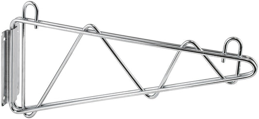 Winco VCB-24 24" Chrome-Plated Shelving Wall Mount Brackets (1 Pair)