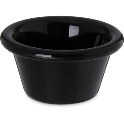 Carlisle 4312203 2 oz Black SAN Smooth Ramekin