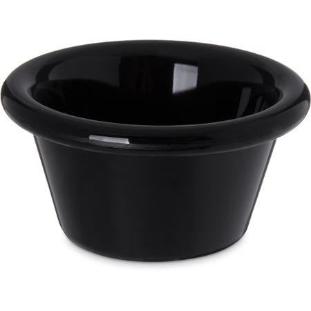 Carlisle 4312203 2 oz Black SAN Smooth Ramekin