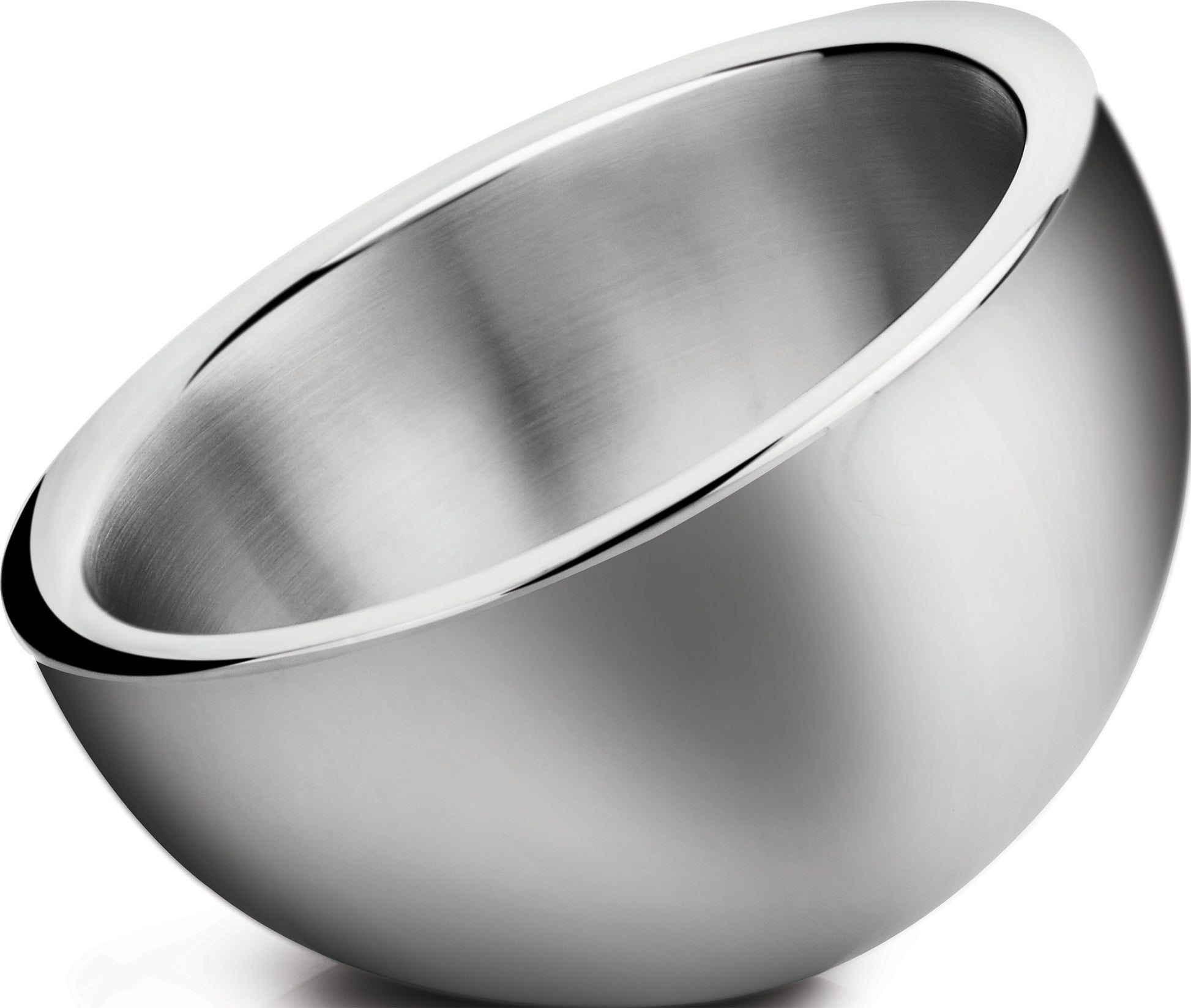 Winco DWAB-S 1-1/2 Qt. Stainless Steel Double Wall Insulated Angled Display Bowl