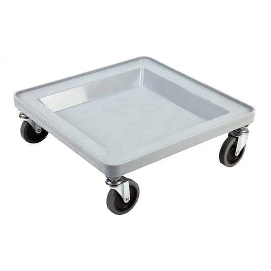 Omcan 44356 Gray Polypropylene Dish Rack Dolly without Handle