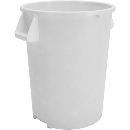 Sparta 84104402 44 Gallon White Round Polyethylene Bronco Waste Bin Trash Container