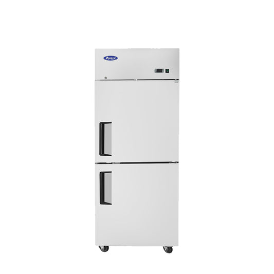 Atosa MBF8010GR Two-Divided Door Top Mount Reach-In Refrigerator
