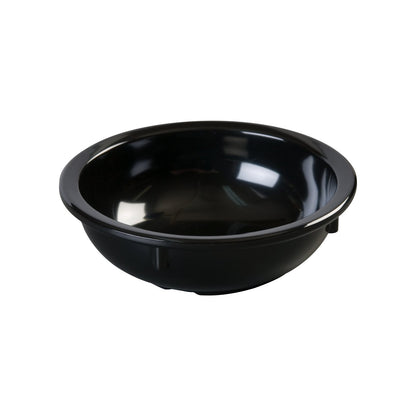 Carlisle KL11803 10 oz Black Kingline Melamine Nappie Bowl