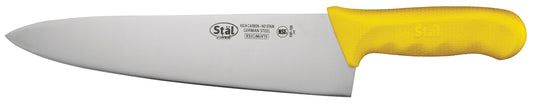 Winco KWP-100Y 10" Yellow Polypropylene Handle Cook's Knife