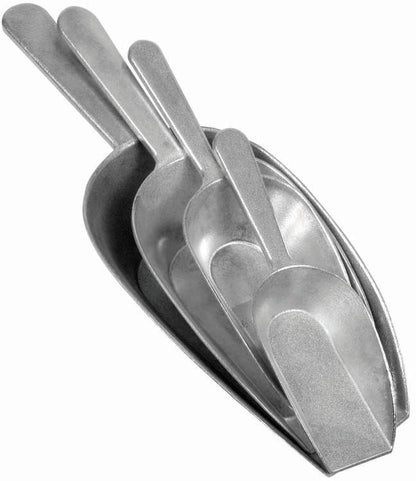 Winco ASFB-24 24oz. Aluminum Flat Bottom Scoop