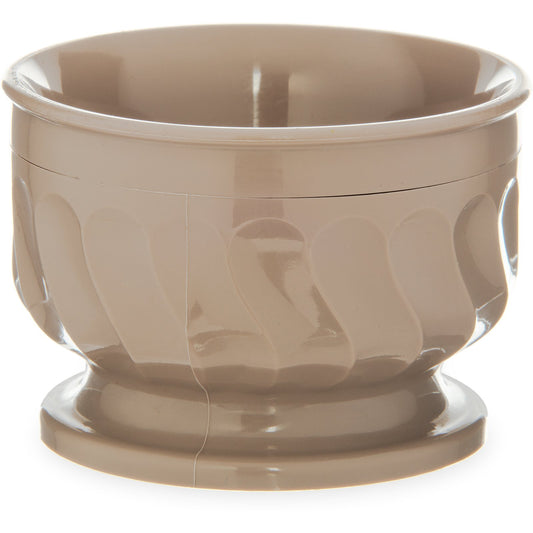 Carlisle DX320031 5 oz Latte Polypropylene Turnbury Insulated Pedestal Based Bowl (48/cs)