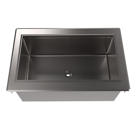 BK Resources BK-DIBL-4225 147.6 Lb Stainless Steel Drop-In Ice Bin Drink Cooler 42"x25"