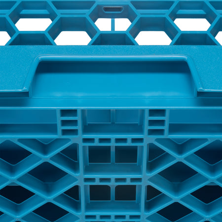 Carlisle RG1614 Carlisle Blue 16-Compartment Polypropylene OptiClean Divided Glass Rack 3.25