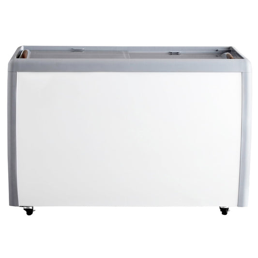 Omcan 46495 60-inch Ice Cream Display Chest Freezer with Flat Glass Top