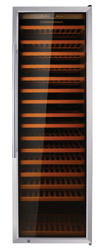 Omcan 45259 192 Bottle 27-inch Stainless Steel Door Vinovero Single Zone Wine Cooler