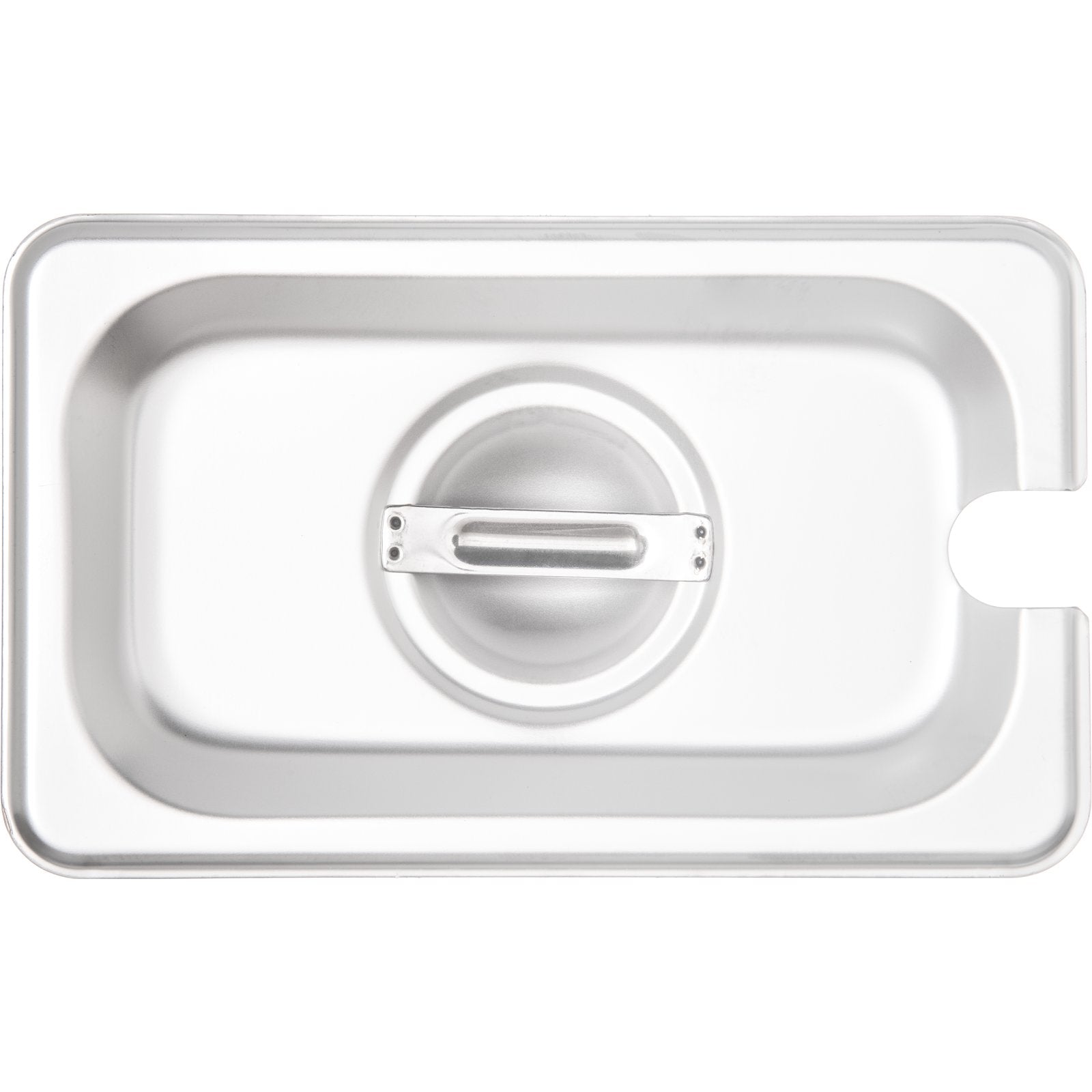 Carlisle 607190CS 1/9 Size Stainless Steel DuraPan Hotel Pan Slotted Handled Cover