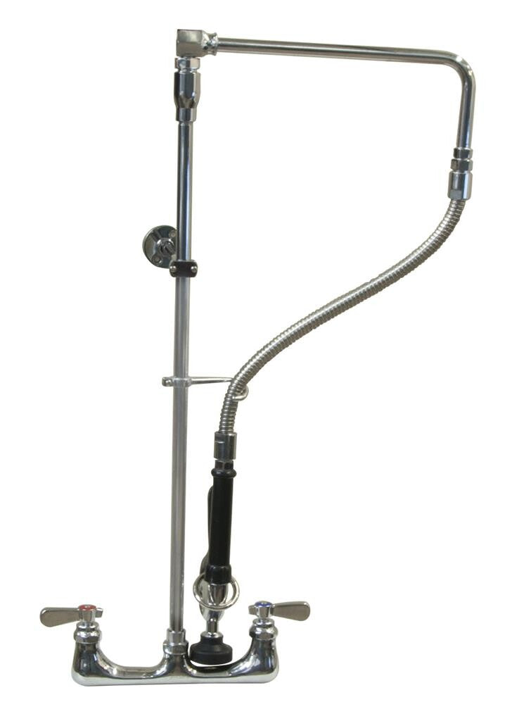 BK Resources BKF-SMSAPR-WB-G Optiflow Swing Arm Pre-Rinse Assembly, Splash Mount w/ 13" Swing Add-A-Faucet