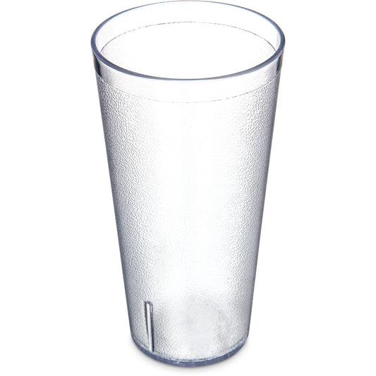 Carlisle 523207 32 oz Tall Clear SAN Stackable Plastic Tumbler