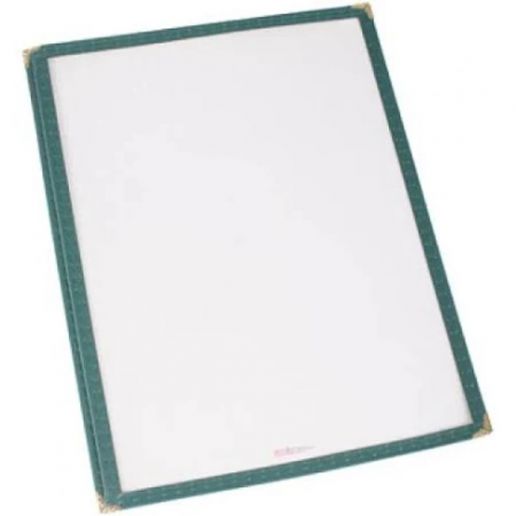 Winco PMC-9G Green Single Menu Cover
