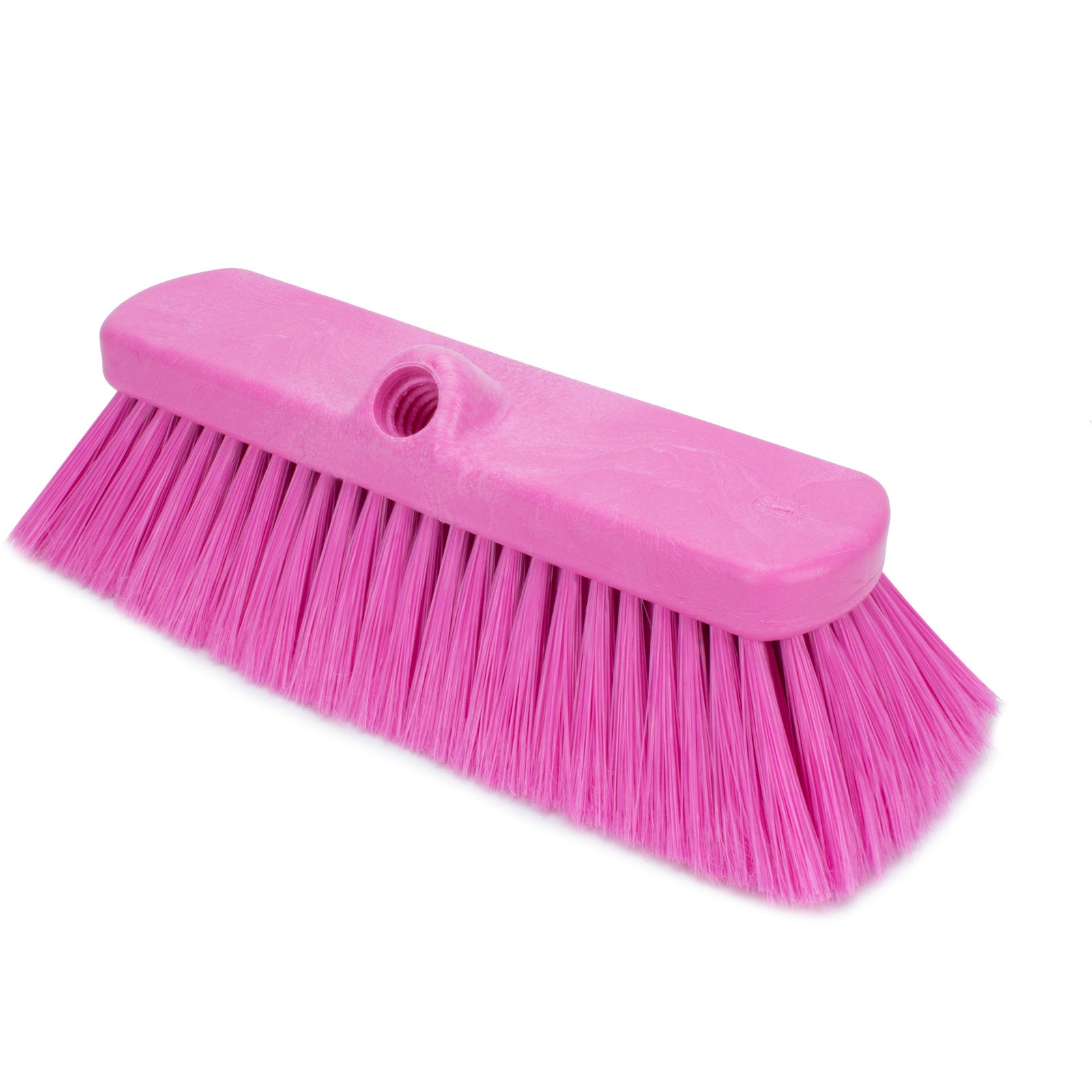 Carlisle 41278EC26 10" Pink Color Coded Flo-Thru Wall & Equipment Brush