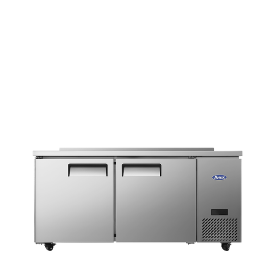 Atosa MGF67GR 67" Worktop Refrigerator with Backsplash, Side Mount Compressor