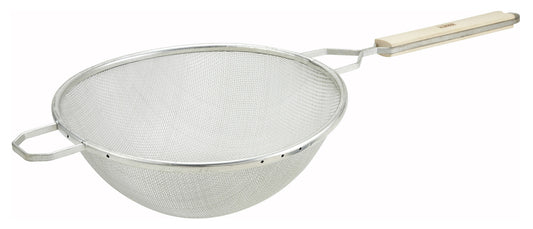 Winco MST-10S 10-1/4" Single Medium Mesh Strainer