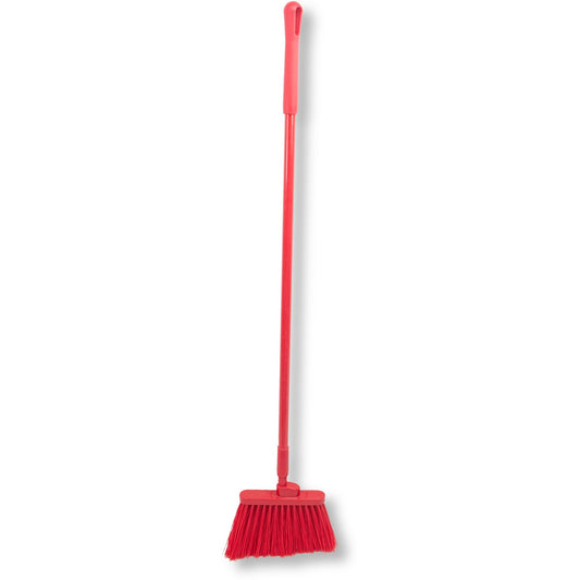 Carlisle 41083EC05 56" Red Color Coded Duo-Sweep Unflagged Angle Broom