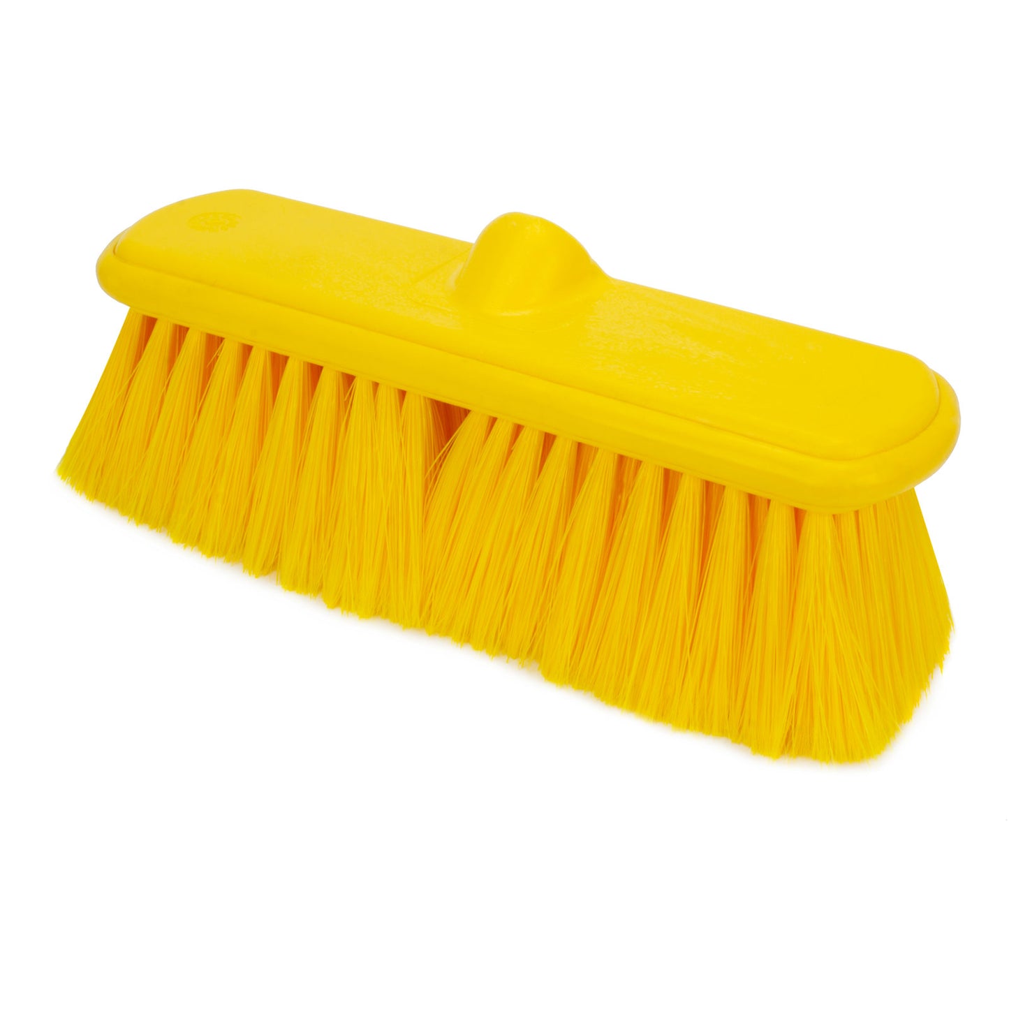 Carlisle 40050EC04 9.5" Yellow Color Coded Flo-Thru Brush with Protective Bumper