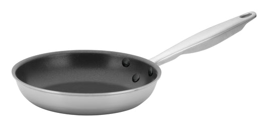 Winco TGFP-7NS 7" Triply Stainless Steel Fry Pan, Non-Stick