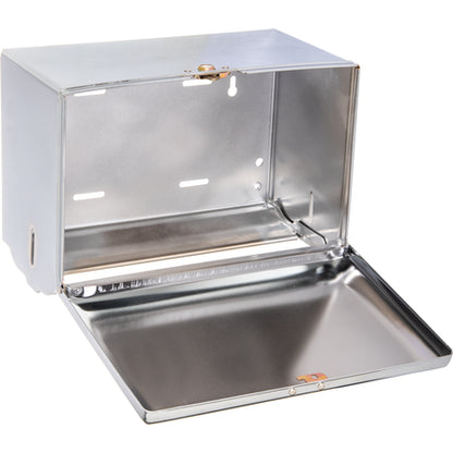 San Jamar T1800XC 500 Singlefold Chrome Plastic Towel Dispenser