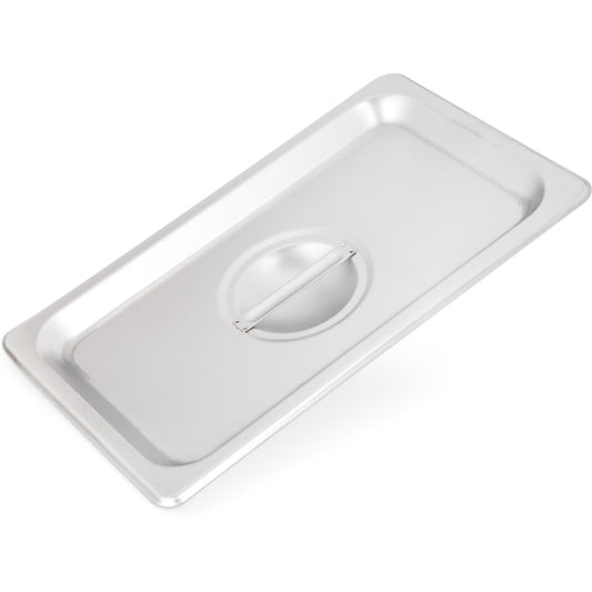 Carlisle 607140C 1/4 Size Stainless Steel DuraPan Steam Table Hotel Pan Handled Cover