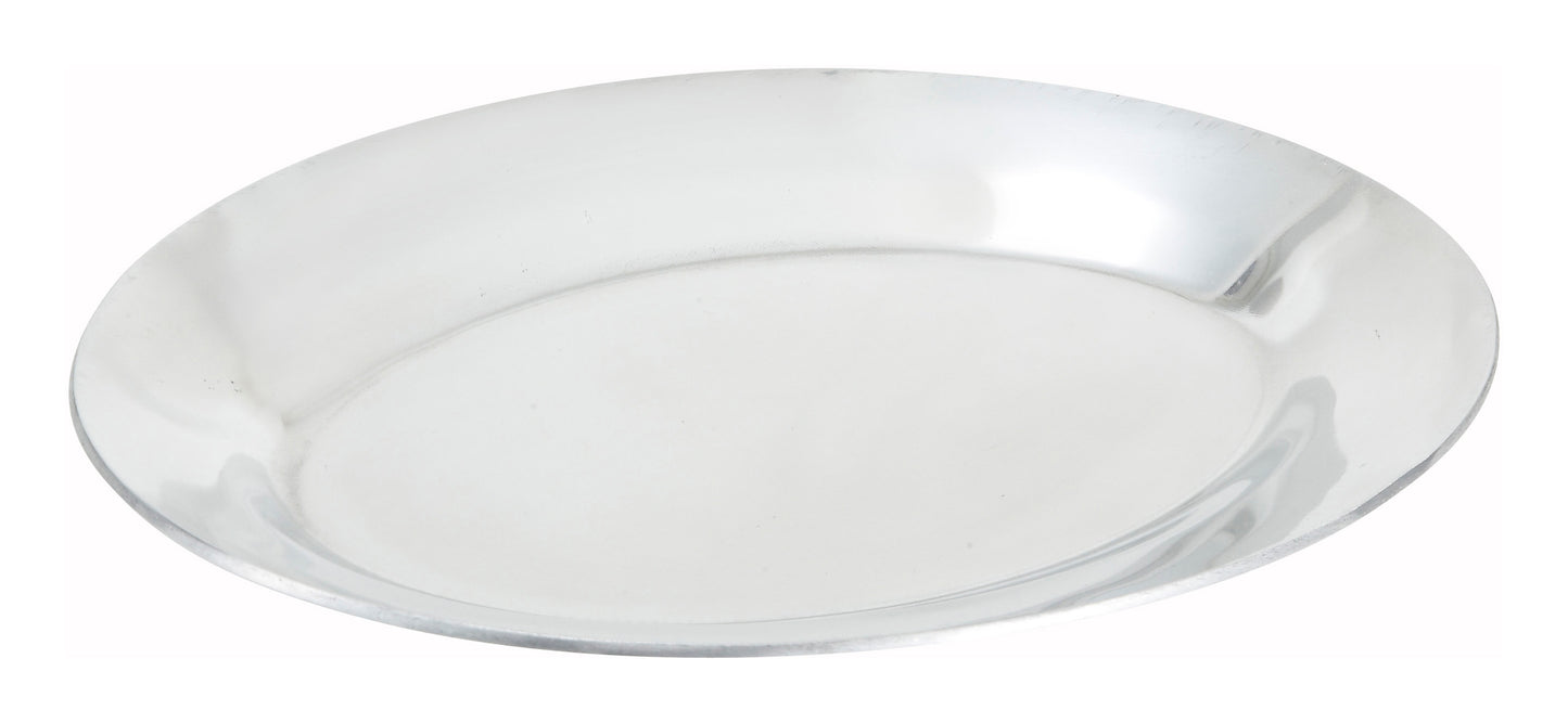 Winco APL-10 10" Aluminum Sizzle Platter