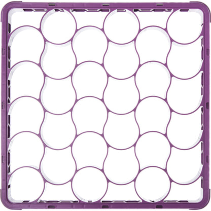 Carlisle REW30SC89 Lavender 30 Compartment Polypropylene OptiClean NeWave Color-Coded Short Glass Rack Extender