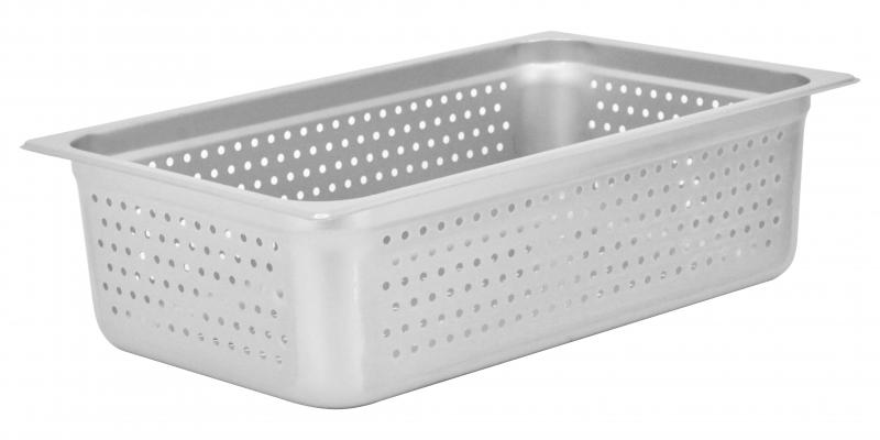 Omcan 85196 Full-size Stainless Steel 25-gauge Perforated Steam Table Pan - 6" Deep