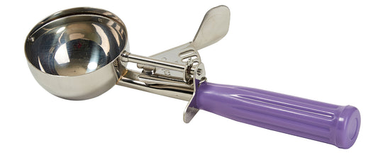 Winco ICD-10P Size 10 Purple Ice Cream Disher, Allergen Free