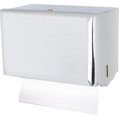San Jamar T1800XC 500 Singlefold Chrome Plastic Towel Dispenser