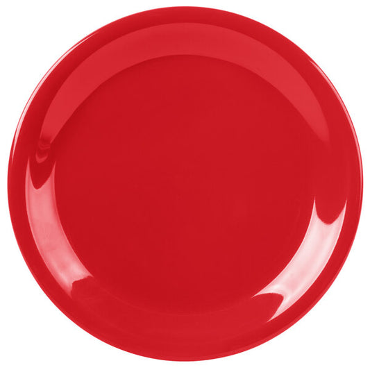 Carlisle 3300605 7.25" Red Sierrus Melamine Narrow Rim Salad Plate