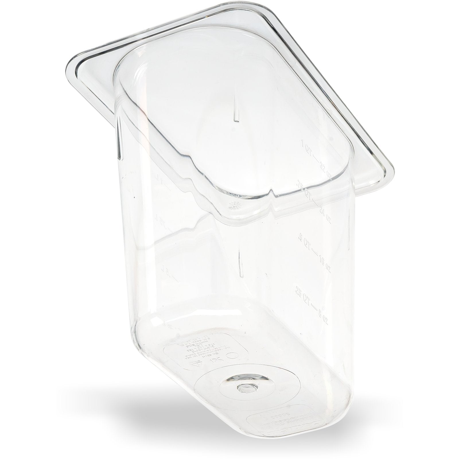 Carlisle 3068807 1/9 Size Clear Polycarbonate StorPlus Food Pan, 6" Deep