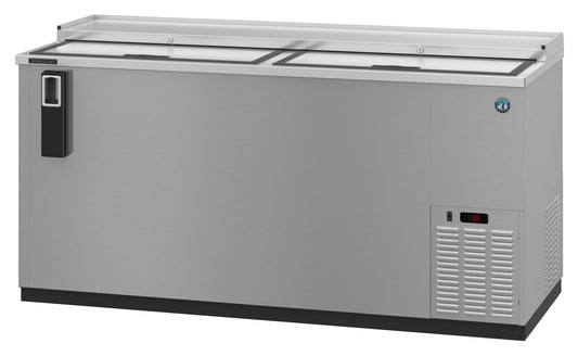 Hoshizaki CC65-S Two Section Stainless Steel Back Bar Bottle Cooler, Slide Top Doors Refrigerator