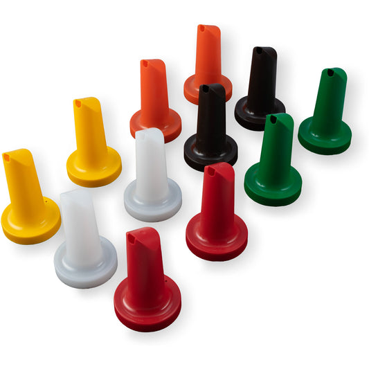 Carlisle PS204AST00 3-1/2" Assorted PourPlus Store 'N Pour Spout (12/st)