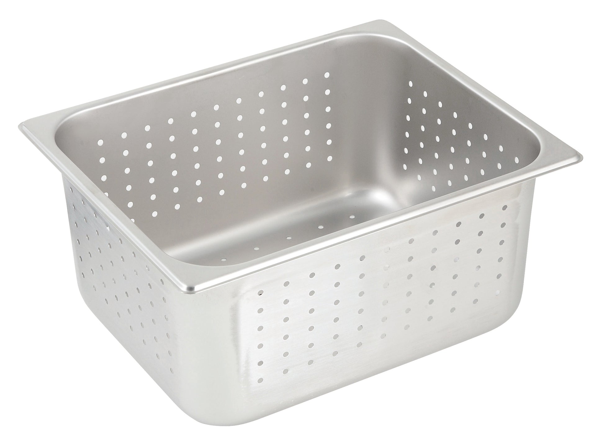 Winco SPHP6 Half-size Stainless Steel Perforated Steam Pan, 6" Deep