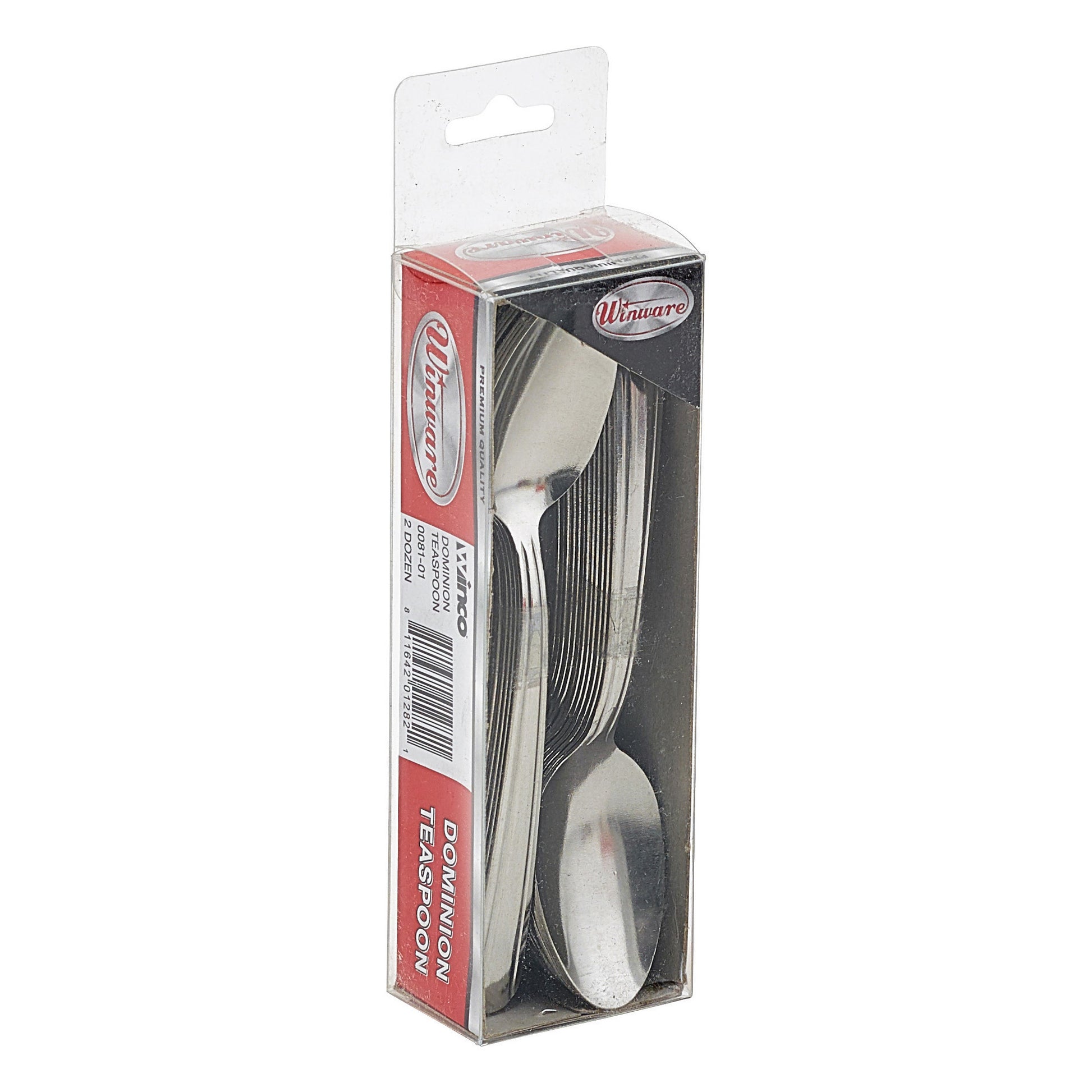 Winco 0081-01 Dominion Teaspoon, 18/0 Medium Weight (2dozens/pack)