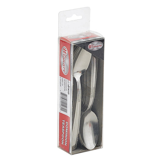 Winco 0081-01 Dominion Teaspoon, 18/0 Medium Weight (2dozens/pack)